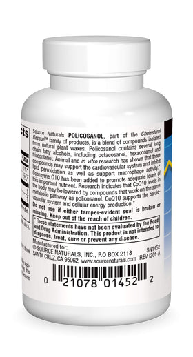 Pack de Source Naturals Policosanol avec Coenzyme Q10