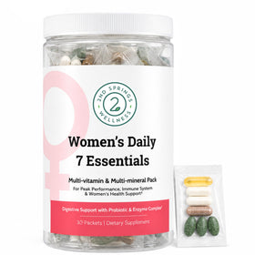 Pack de vitamines 2nd Springs Daily 7 Essentials pour femmes, vue de face