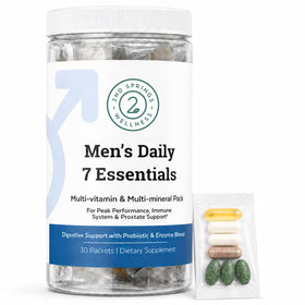 Pack de Vitamines Quotidiennes 7 Essentiels pour Hommes de 2nd Springs, vue de face