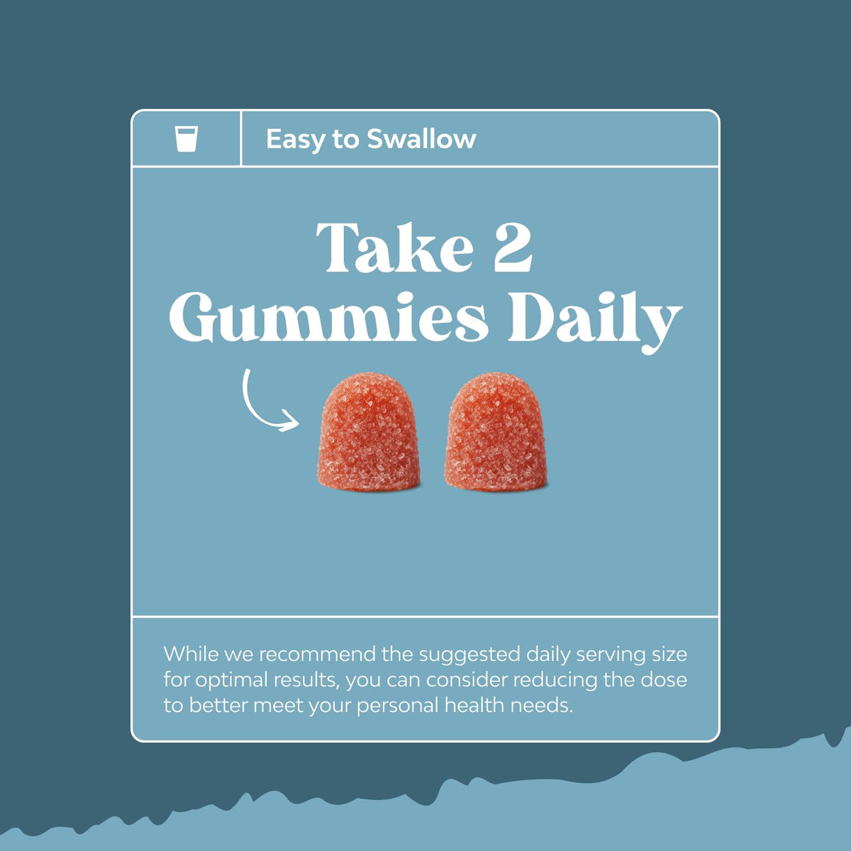 Pack des gummies de soutien visuel Natures Craft, vue de côté