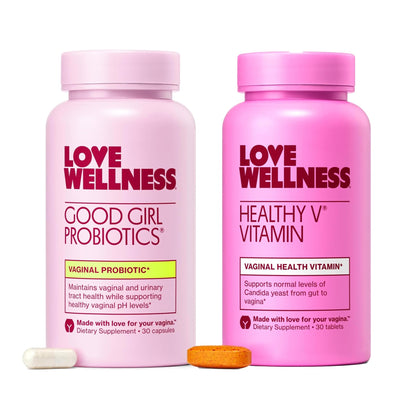 Pack duo Love Wellness Probiotiques Good Girl et Vitamine Healthy V