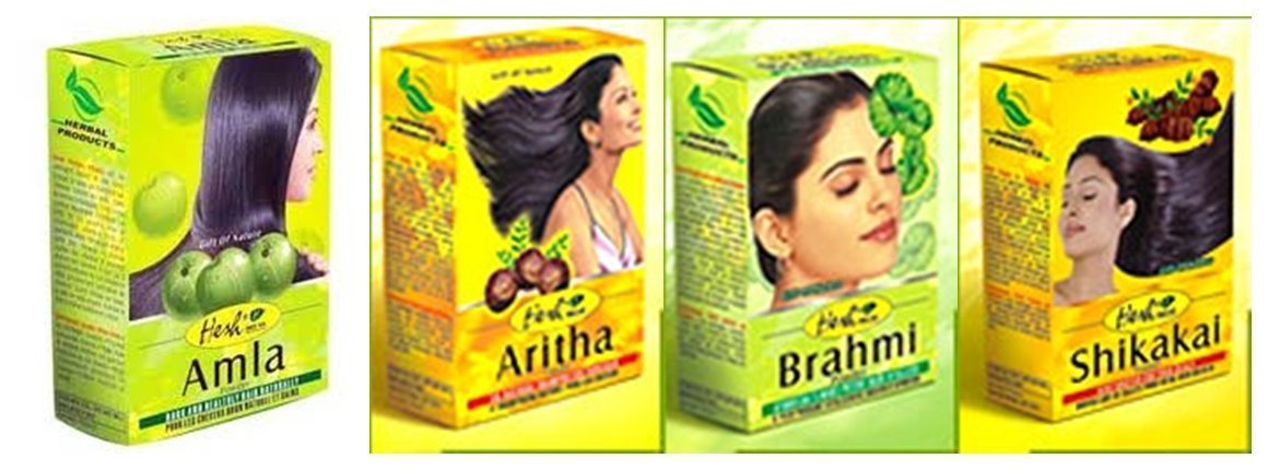 Pack Hesh de soins capillaires avec 4 poudres 100g