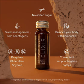 Packaging de 10 bouteilles de l'Adaptogen Elixir Isagenix