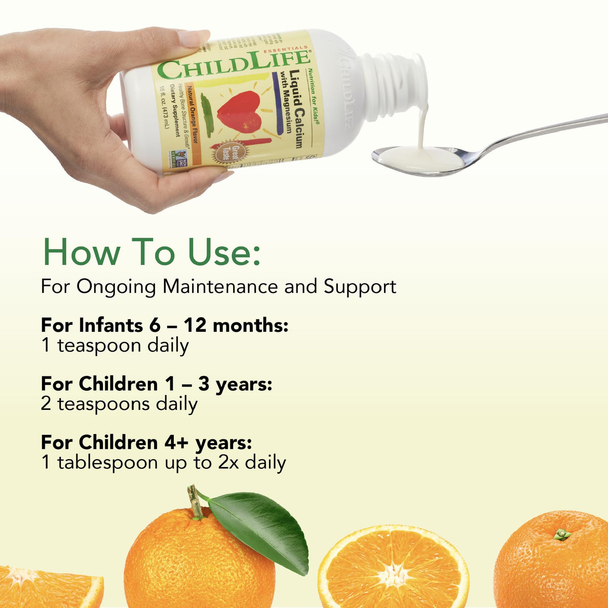 Packaging de 3 paquets de calcium CHILDLIFE ESSENTIALS