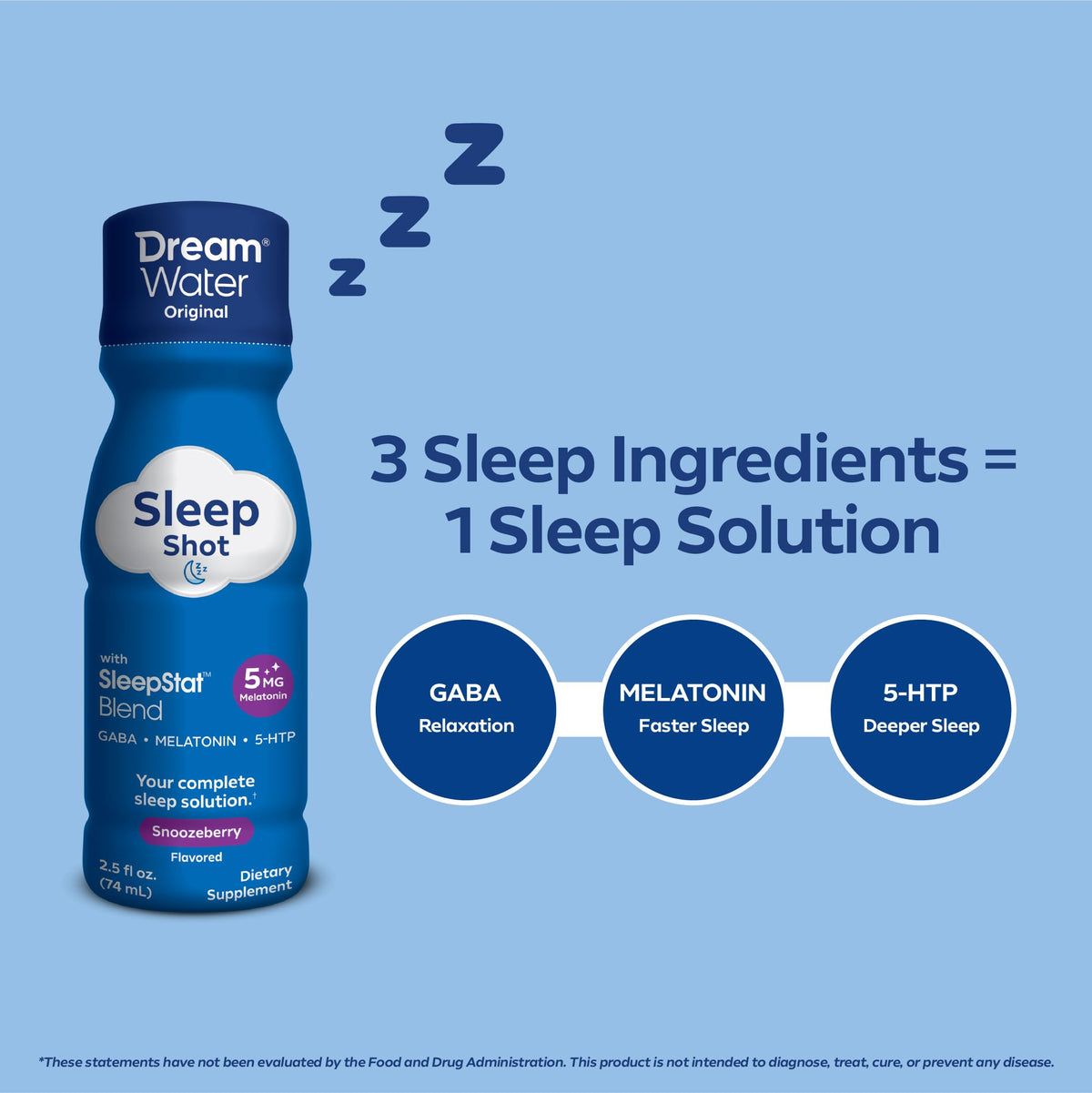 Packaging de Dream Water Complément Alimentaire Sommeil