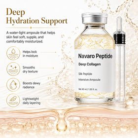 Packaging de l'ampoule de collagène Navaro Peptide