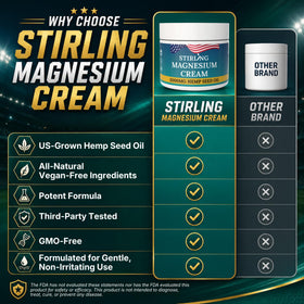 Packaging de la crème de magnésium STIRLING