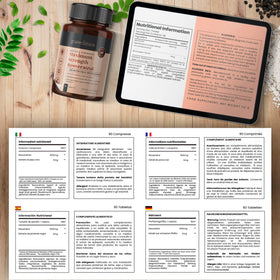 Packaging de pureclinica Resvératrol 1000mg, 180 comprimés
