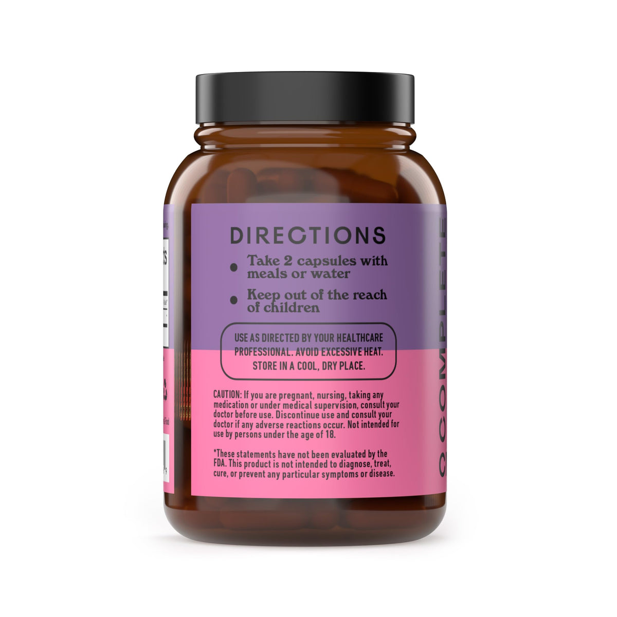 Packaging des Capsules de Sureau 570mg, côté