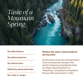 Packaging des Gouttes Minérales mayu, vue latérale