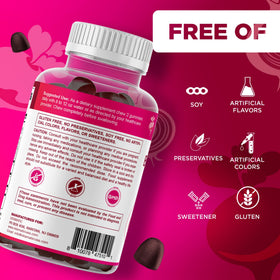 Packaging des gummies de betterave Vitamatic avec informations nutritionnelles