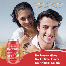 Packaging du Gel d'Algue Marine Irlandais Saveur Fraise 28oz SumDIP
