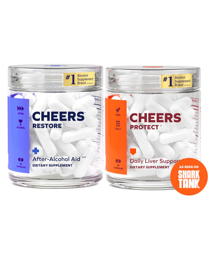Packaging du produit Cheers Combo Hépatique avec Restore et Protect