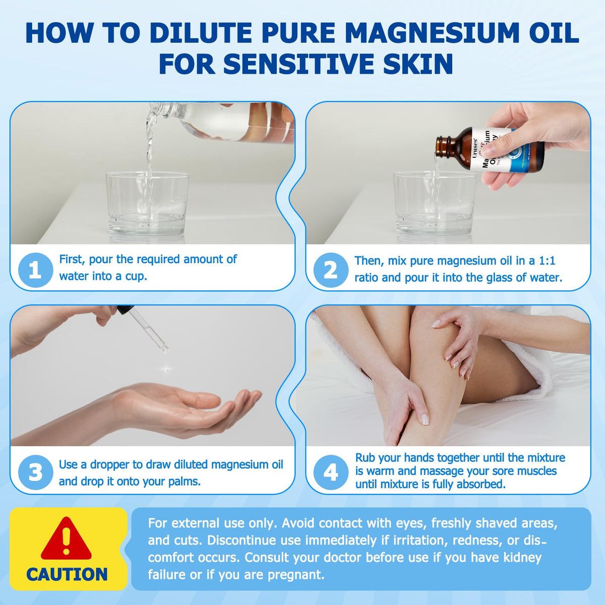 Packaging du spray d'huile de magnésium Uruses 290g