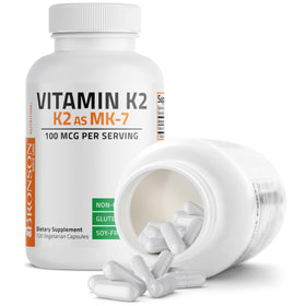 Packaging of Bronson K2 MK-7 capsules
