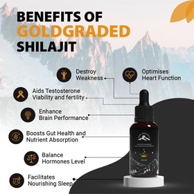 PakShilajit Shilajit liquide 30ML sur fond naturel