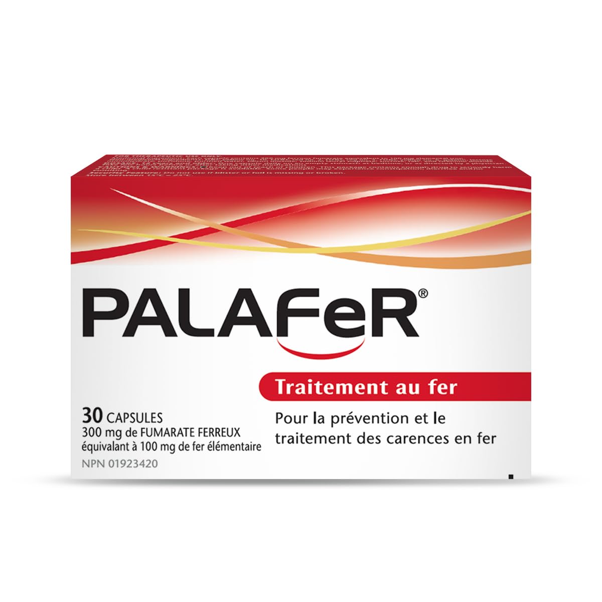 Palafer complément alimentaire fer 100 mg capsule ouverte