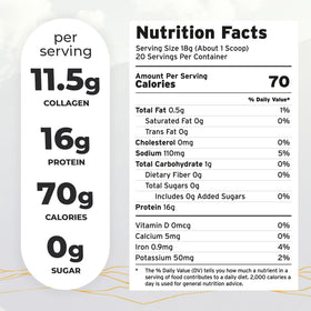Paleo Pro Poudre de Collagène de Bouillon d'Os au Curcuma 472g en utilisation dans un smoothie