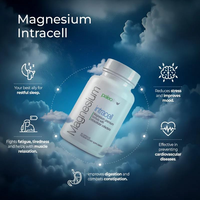 Paleolf Magnésium INTRACELL 500 mg - 60 Capsules côté
