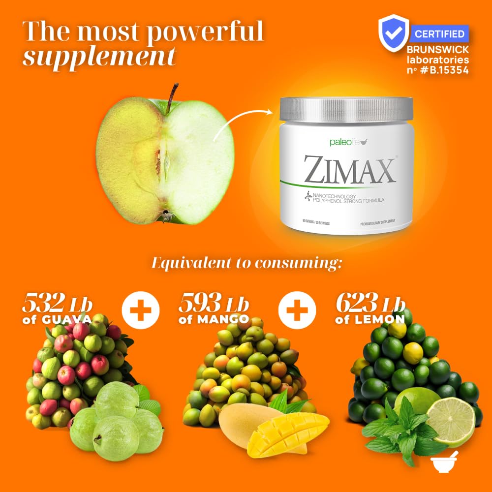 Paleolf ZIMAX Super ANTIOXIDANT 90g vue de côté
