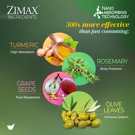 Paleolf ZIMAX Super ANTIOXIDANT en poudre dans un smoothie