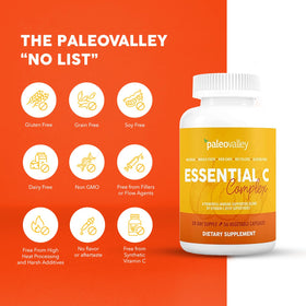 Paleovalley C Complex 450mg - capsules sur une surface en bois