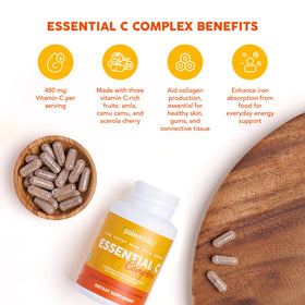Paleovalley C Complex 450mg - ingrédients naturels en gros plan