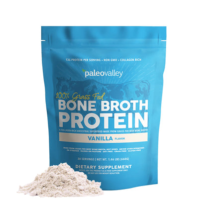 Paleovalley Poudre de Protéine de Bouillon d'Os 590g vue de face
