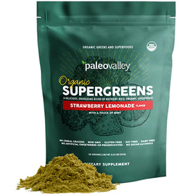 Paleovalley Poudre Supergreens Bio 259g avec emballage avant
