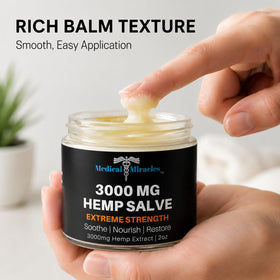 Panneau d'ingrédients du baume Medical Miracles 3000 mg