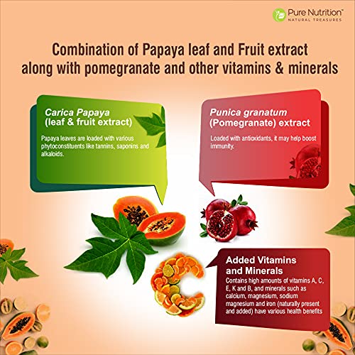 Papaya Complete, capsules végétales sur une surface blanche
