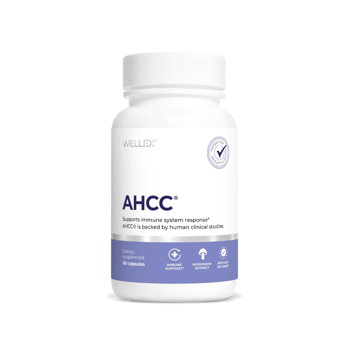 Papillex AHCC complément alimentaire 60 capsules végétales vue de face