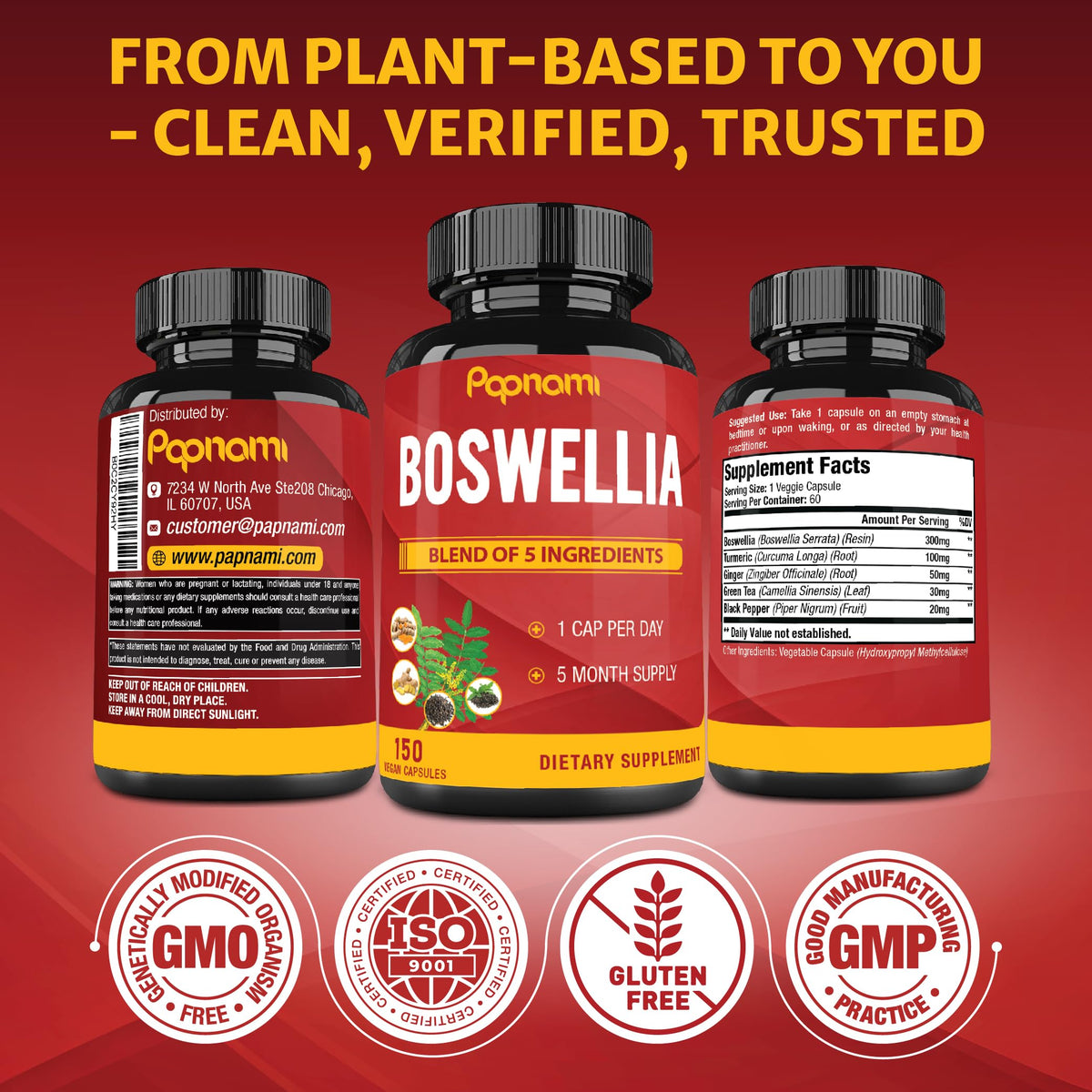 Papnami Boswellia Serrata avec arrière-plan naturel