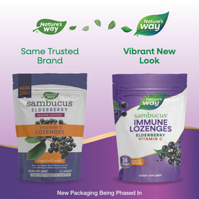 Paquet de 3 bonbons Sambucus Nature's Way, 1000 mg de Vitamine C