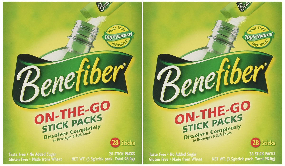 Paquet de 56 sticks Benefiber de NOVARTIS vue de face