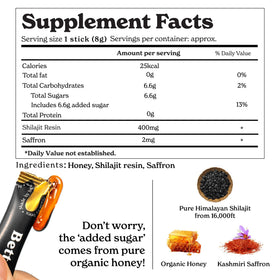 Paquet de 60 Sticks de Shilajit Pur Himalayen Better Alt