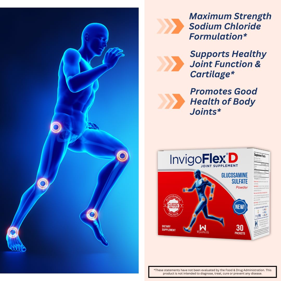 Paquet de 90 sachets de Glucosamine Sulfate INVIGOFLEX