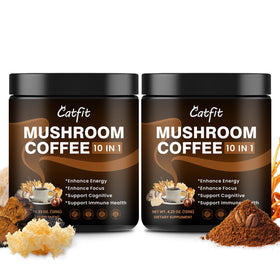 Paquet de café instantané aux champignons Catfit 120 g face avant