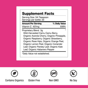 Paquet de Dr. Schulze's Super-C Plus, contenant 20 portions de vitamine C