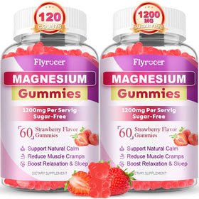 Paquet de gummies au magnésium Flyrocer 2 Pack 449g vue de face
