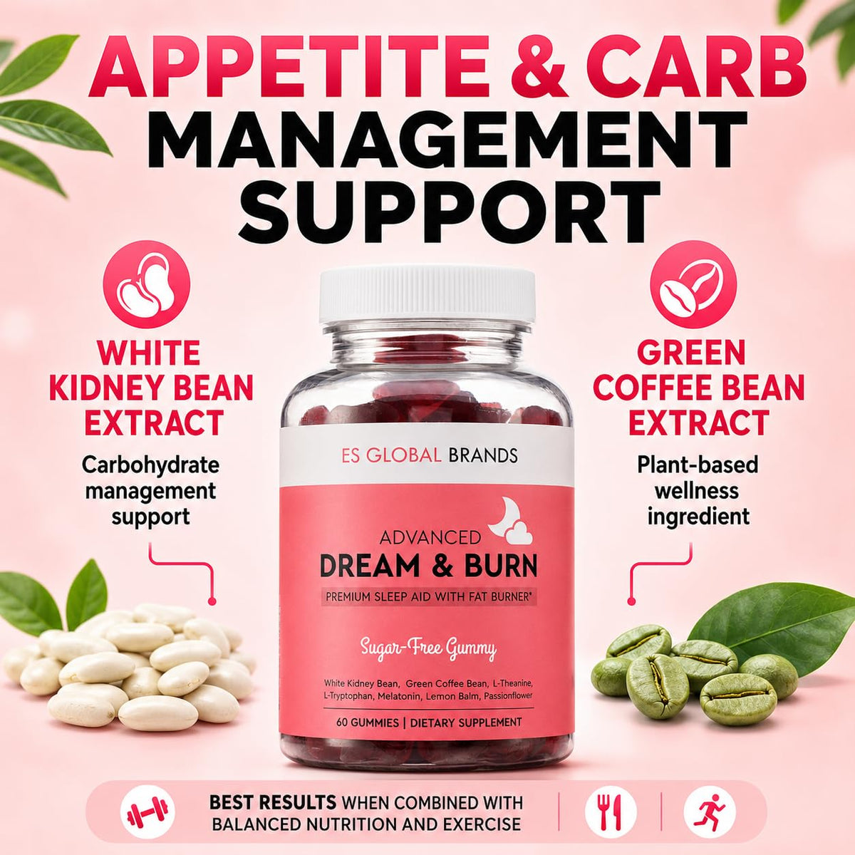 Paquet de Gummies de Nuit ES Global Brands, vue arrière