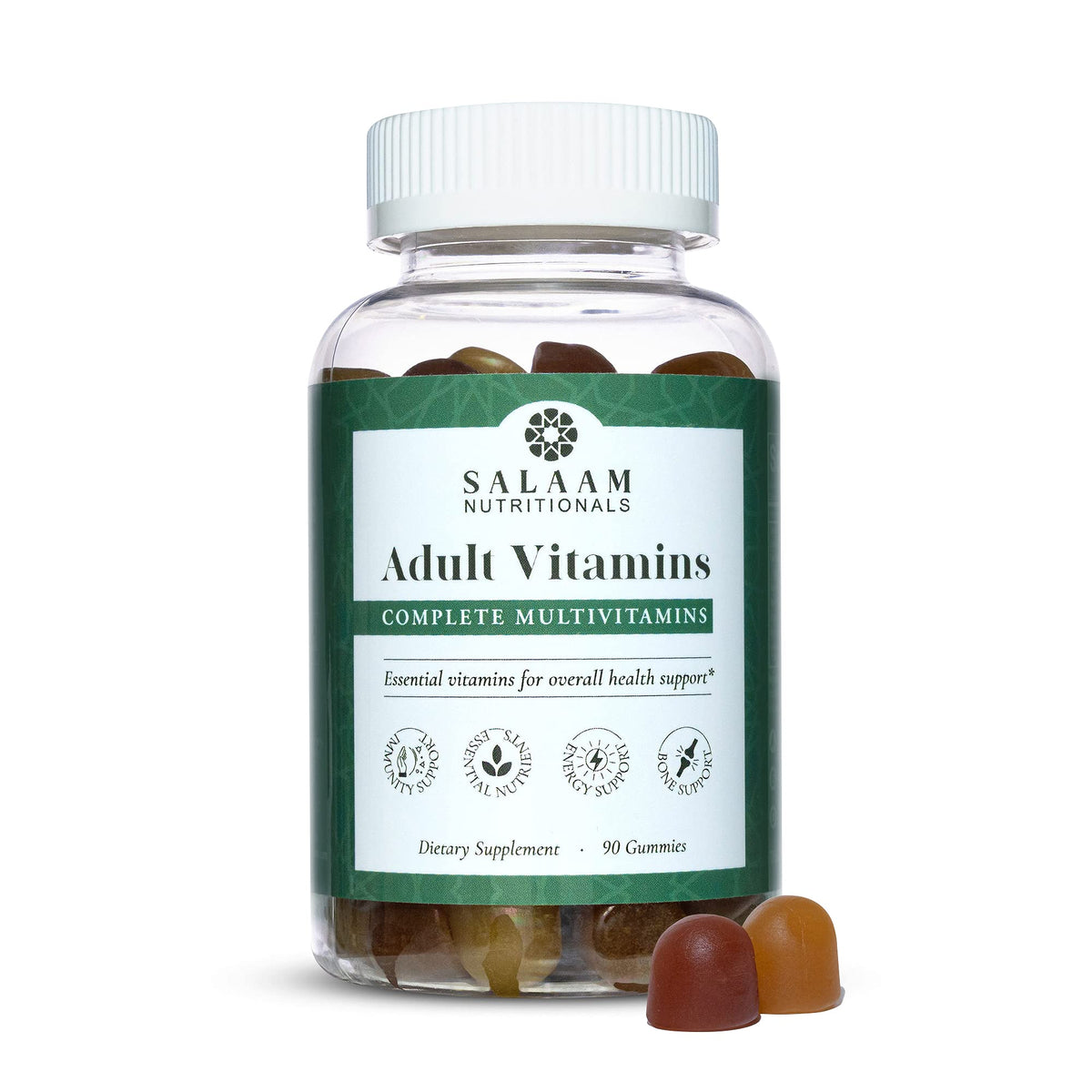 Paquet de gummies multivitamines adultes Salaam Nutritionals 90 pièces