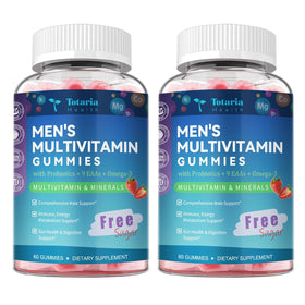 Paquet de gummies multivitamines Totaria pour hommes, vue de face