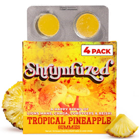 Paquet de gummies Shrumfuzed aux champignons goût ananas tropical
