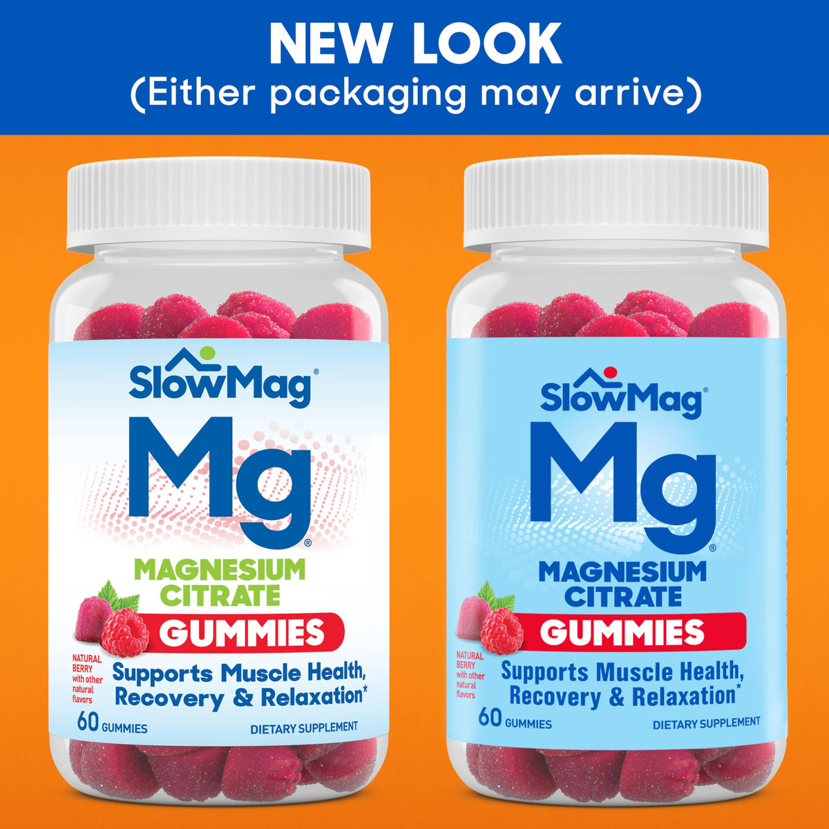 Paquet de gummies Slow-Mag avec saveur naturelle de baie