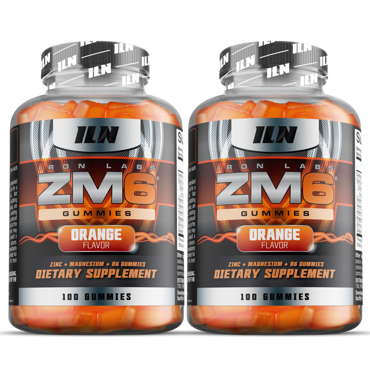 Paquet de gummies Zinc et Magnésium Iron Labs Nutrition ouvert