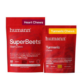 Paquet de HumanN SuperBeets Heart Chews avec 90 bonbons