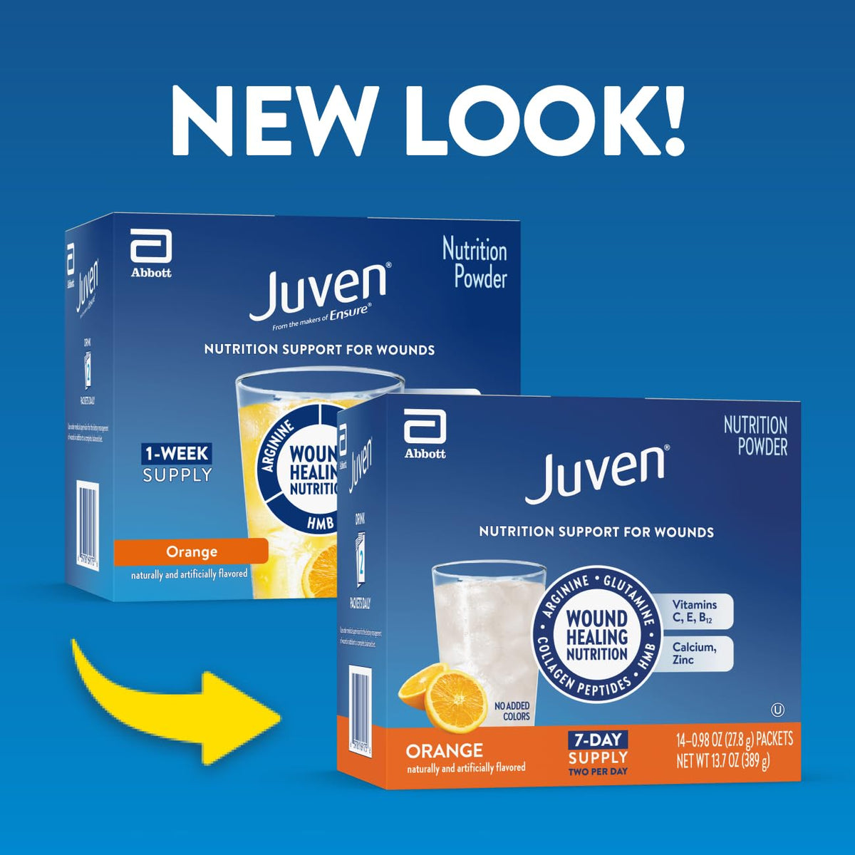 Paquet de Juven 14 sachets, vue de face