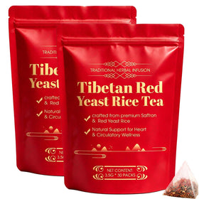 Paquet de tisane de riz rouge tibétain avec 30 sachets