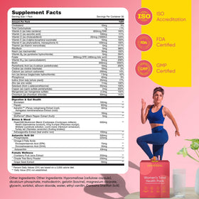 Paquet de vitamines Universal U sur un fond neutre